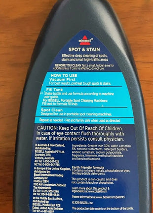 Esyhey – Nettoyant Liquide Spécial BISSELL | Élimine les Taches Incrustées, Optimise la Performance et Protège Votre Aspirateur
