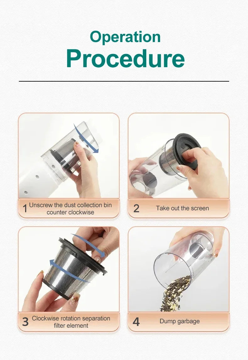 15000pa Multifunctional Wireless Vacuum Cleaner for Car Floor Household Handheld Vacuum Cleaner Powerful Suction HEPA Filter