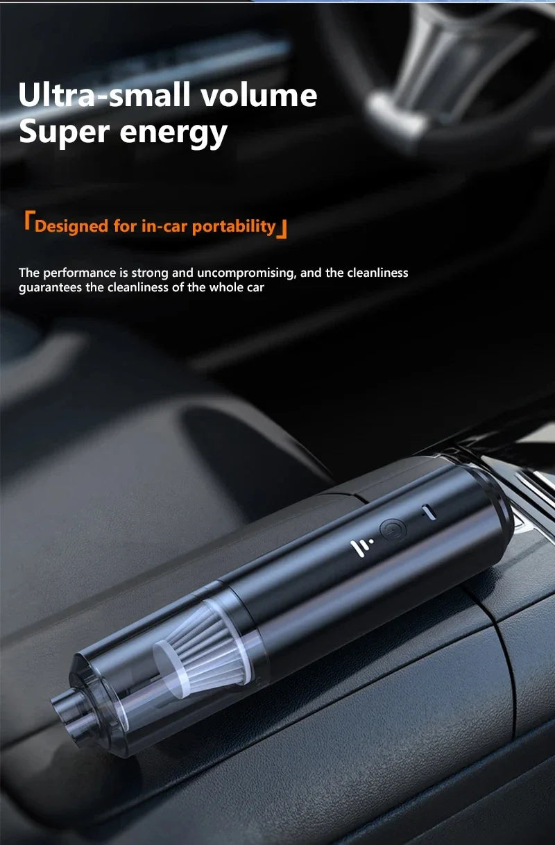 2025 New Wireless Car Vacuum Cleaner, 4-in-1 Handheld Portable Blower Wet&Dry Strong Suction for Home Car Cleaning Accessories