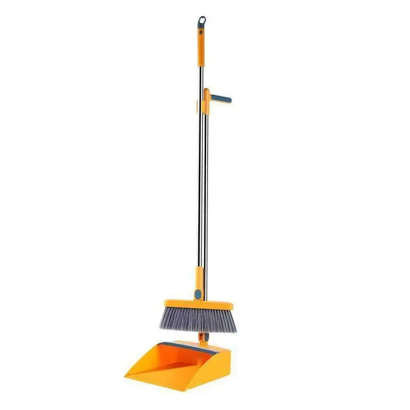 Broom and Dustpan Set Combination, Household Broom, Dustpan, Non-stick Hair Wiper, Broom, Indoor Bathroom Broom and Dustpan Set