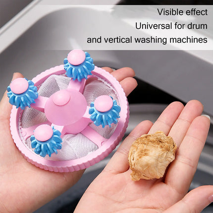Household Washing Machine Filter Floating Hair Filtering Mesh Removal Laundry Hair Catcher Debris Bag Wash Ball - E-menage