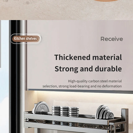 Égouttoir à vaisselle double couche pour évier de cuisine, étagère de rangement pour vaisselle, égouttoir multifonctionnel, accessoires de rangement pour plan de travail