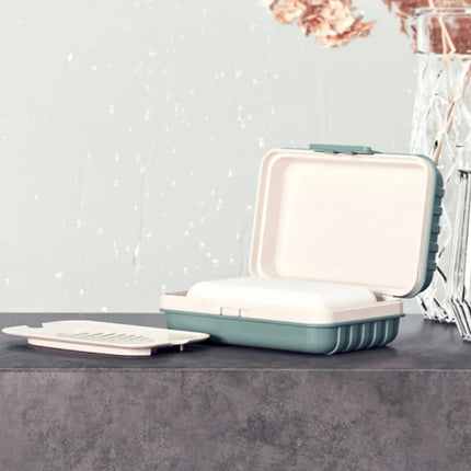 Porte-savon de salle de bain avec couvercle