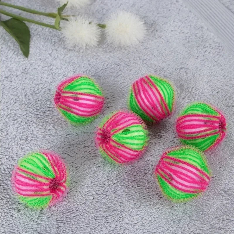 12/6 Piece Set Laundry Washing Machine Hair Filter Floating Lint Remover Catcher Reusable Laundry Ball Dirt Collection Products - E-menage