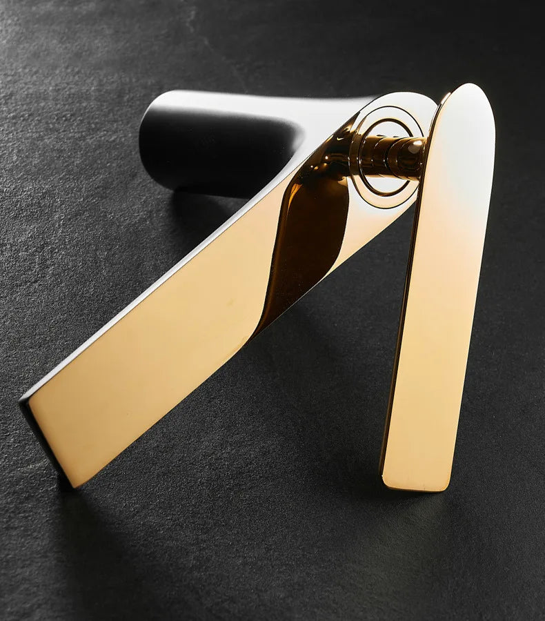 All Copper Black Gold Basin Faucet Sink Faucet Hot and Cold Faucet White Heightened Bathroom Faucet  Bathroom Faucet