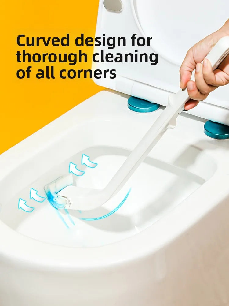 Disposable Toilet Bru with Built-In Cleaner Direct Fluable Head Household Personal Cleaning Tool Batoom Accories