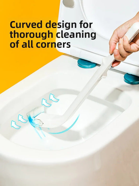 Disposable Toilet Bru with Built-In Cleaner Direct Fluable Head Household Personal Cleaning Tool Batoom Accories