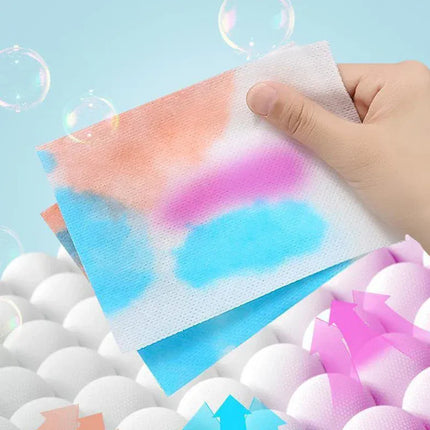 Feuilles Anti-Décoloration et Absorption des Couleurs – Pastilles de Lessive Protectrices | Feuilles Anti-Taches Réutilisables   (50/150 Pièces)