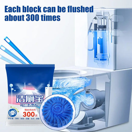Toilet Bowl Cleaner Tablets Automatic Toilet Tank Long-Lasting Cleaners Stains Remover Bathroom Safe Descaling Deodorizing S3U0