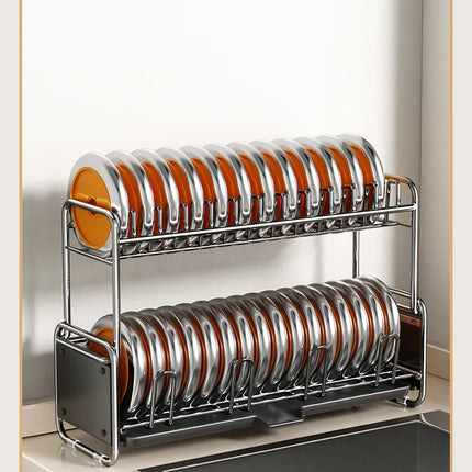 Égouttoir à vaisselle, porte-baguettes, panier d'égouttage pour bols et assiettes, porte-tasses étroit, égouttoir à vaisselle sur évier, étagère d'égouttage