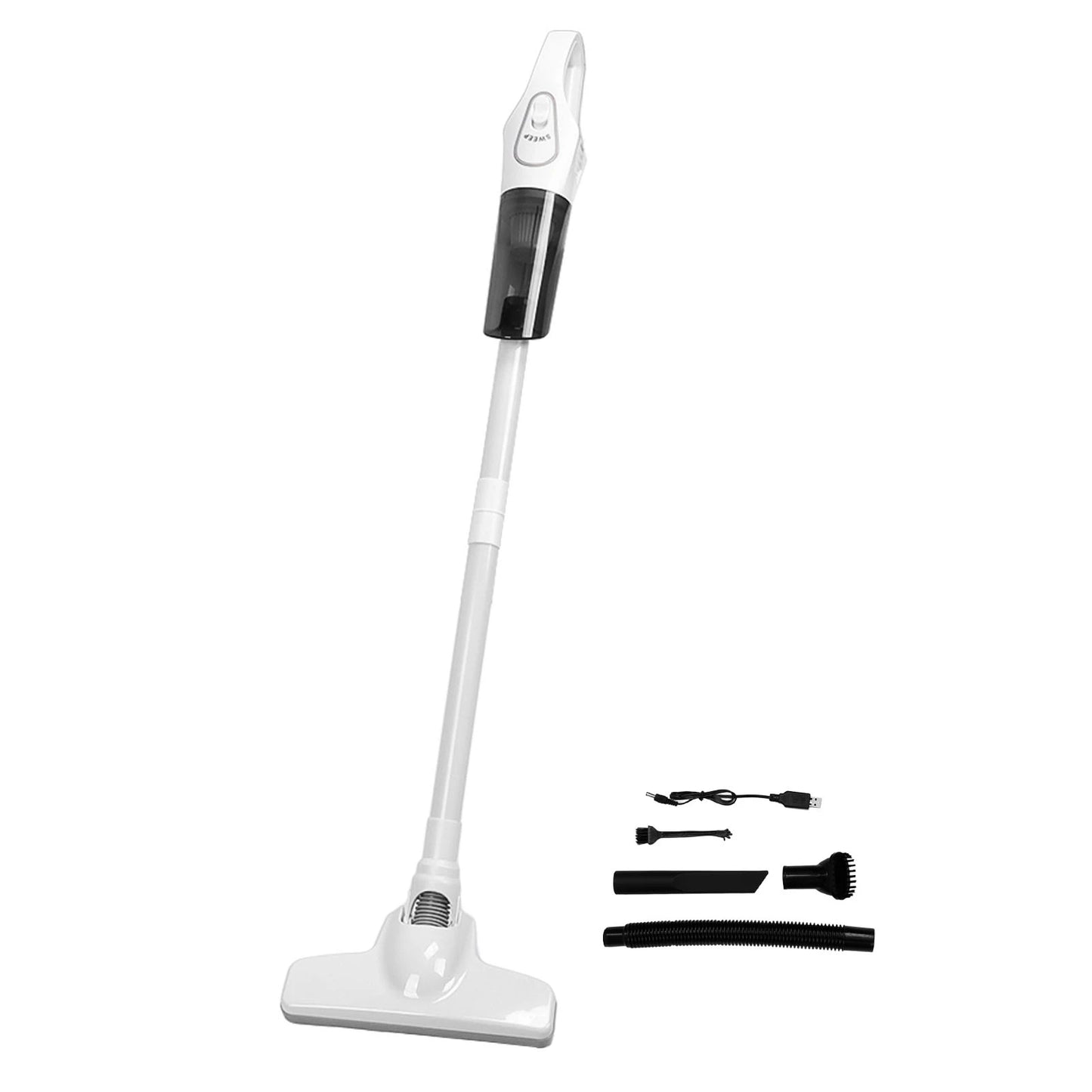 Cordless Vacuum White Strong Suction Integrated Multifunction Removable Handheld Vacuum Cleaner Powerful for Car for Carpet