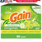 Powder Laundry Detergent Original Scent 82 oz Odor Eliminating Heavy-Duty Cleanser 89 Loads HE Machine Safe