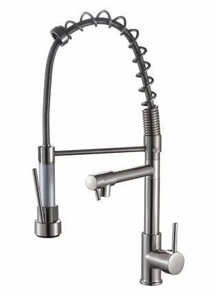 GEGVE Kitchen Faucets Removable taps Brush Brass faucet Water hydrant robinet for kitchen accessories Pull Out Spout Hot Cold