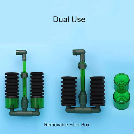 Éponge filtrante double usage pour aquarium, coton bio - E-menage