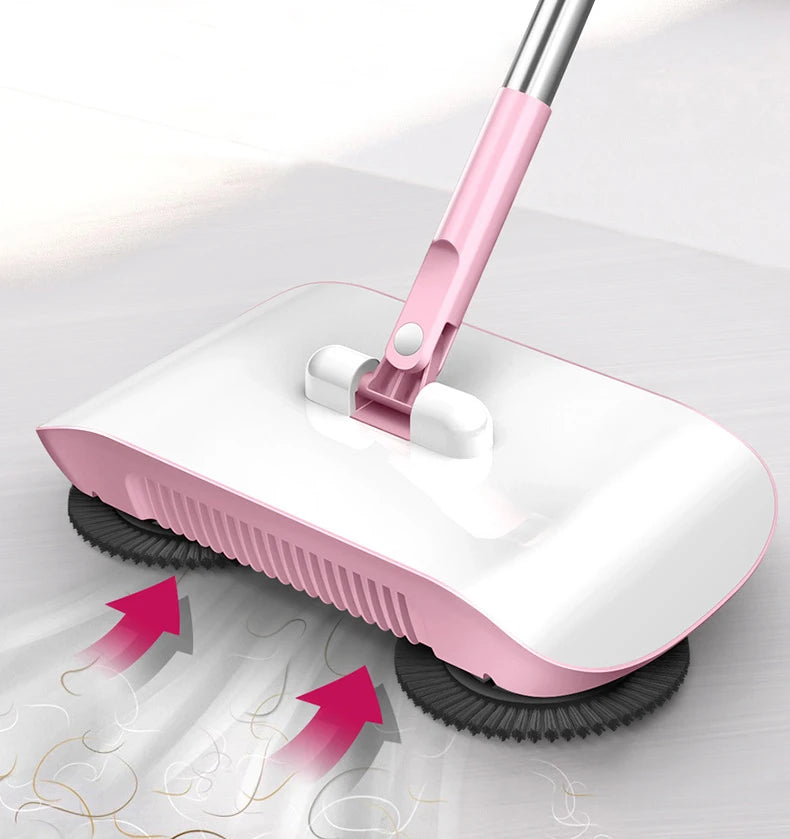 Combination of broom and mop Hand push type scoop Household broom and dustpan set Floor magic broom home cleaning Tools Sweeper