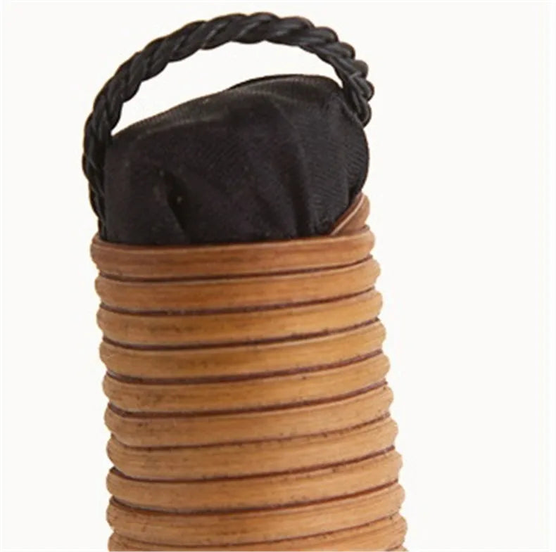 Japan Soft Fur Broom Manual Wooden Floor Sweeping Brooms Straw Braided Household Floor Cleaning Archaize Handmade Cleaning Tools