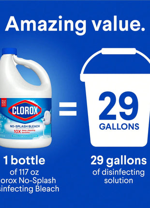 Eau de Javel Liquide Concentrée Anti-Éclaboussures – Nettoyant Désinfectant Multi-Usages 3,5 L – Élimine 99,9 % des Bactéries &amp; Virus – Blanchit