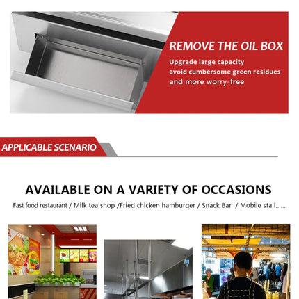 Friteuse à gaz de haute qualité en promotion avec machine à frire