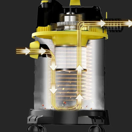 High-Power Vacuum Cleaner for Car Home Commercial Use Wet And Dry Large Suction Dust Collector Machine Shop Vacuum Bucket