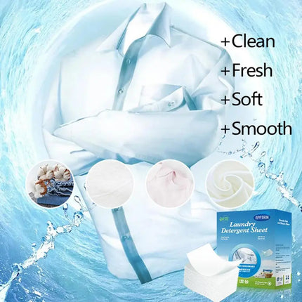 Lot de 60 lessives écologiques en feuilles de savon - E-menage