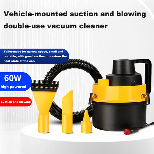 Multifunctional Vacuum Cleaner Dry/Wet DC 12V 60W High Power Car Portable Car Vacuum Cleaner Universal Cleaning Appliance