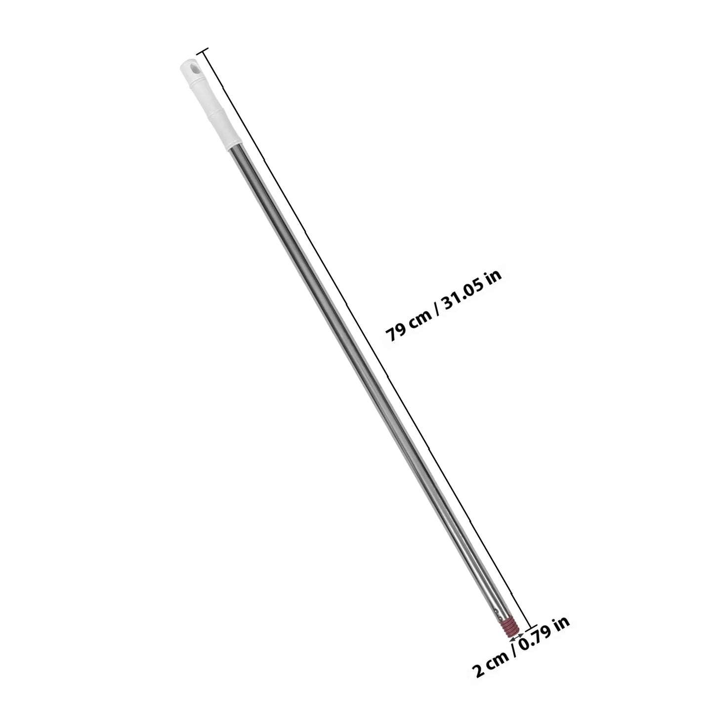 Broom Extension Handle Metal Grip Replacement Broom Pole Rust Resistant Easy to Replace for Various Settings Home Industrial Use