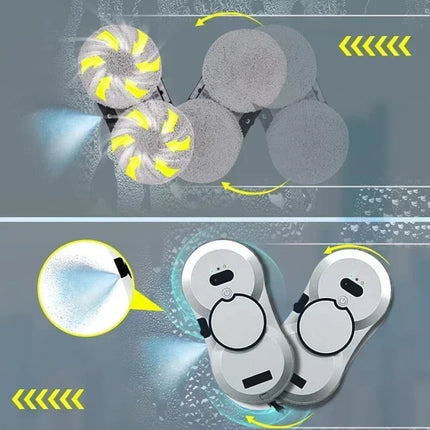 Robot lave-vitres automatique avec système UPS - E-menage