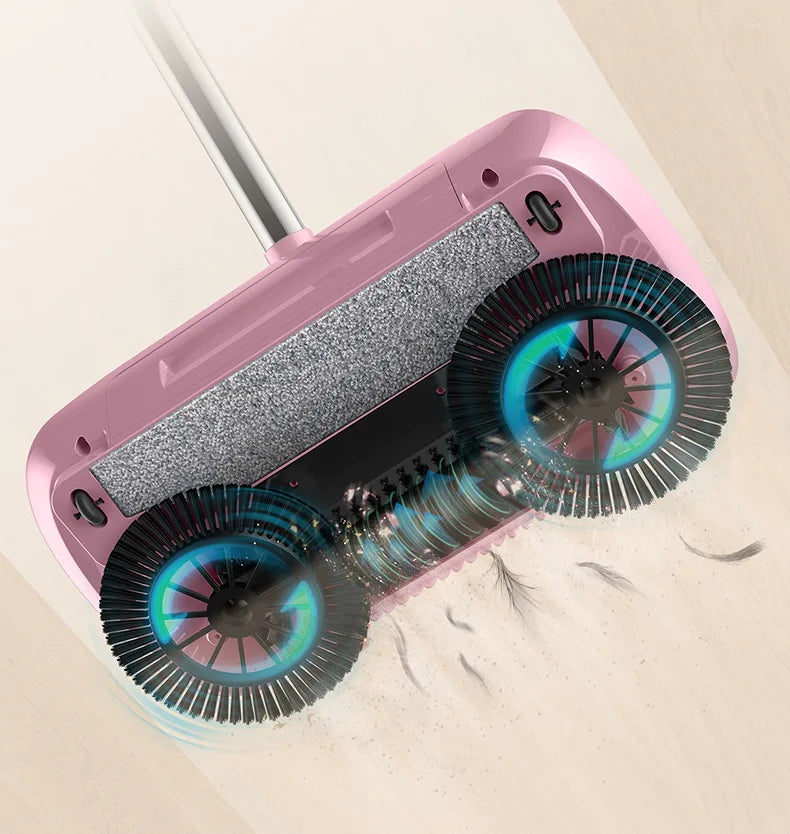 Combination of broom and mop Hand push type scoop Household broom and dustpan set Floor magic broom home cleaning Tools Sweeper