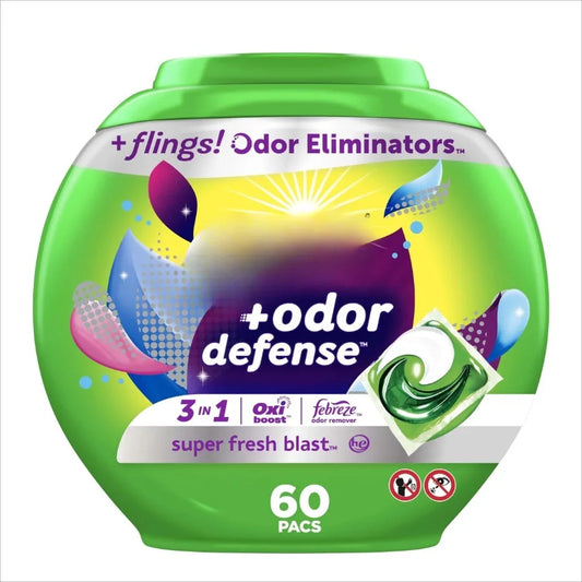 Dosettes de Lessive Anti-Odeurs – Trousse Détergente Ultra Efficace | Élimine les Odeurs Tenaces & Laisse un Parfum de Fraîcheur Longue Durée | Compatible Toutes Machines – NoEnName_Null