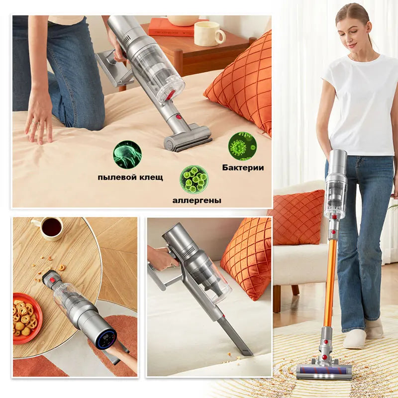 Cordless Handheld Stick Vacuum Cleaner Liectroux i10, Smart Dust Sensing,27KPa,Touch Screen,Suit for Carpet,Floor,Car & Pet Hair