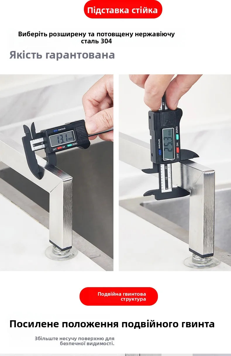 Stainl Steel 304 Kitchen Sink Di Drainer Ra Multi-Function Storage Plate Holder for Diwaing Pool above Countertop