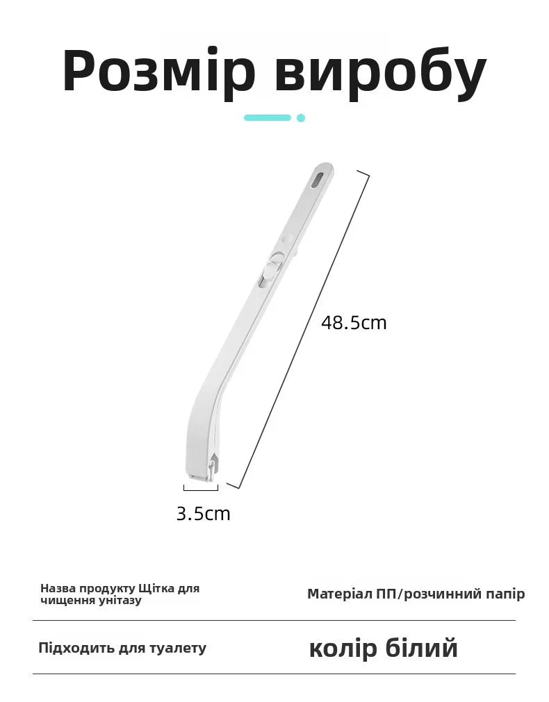 Disposable Toilet Bru with Built-In Cleaner Direct Fluable Head Household Personal Cleaning Tool Batoom Accories