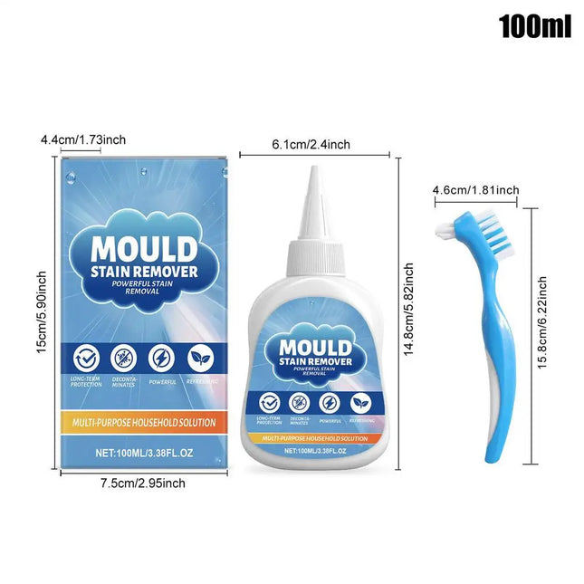 Stain Remover Gel Deep Cleaning 100ml Heavy Duty Home Laundry Cleaner Stain Remover for Bathroom Shower Kitchen Toilet Washing