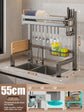 Kitchen Sink Dishwashing Double Layers Tablewares Storage Shelf Multi-functional Dish Drainer Countertop Organizer Accessories