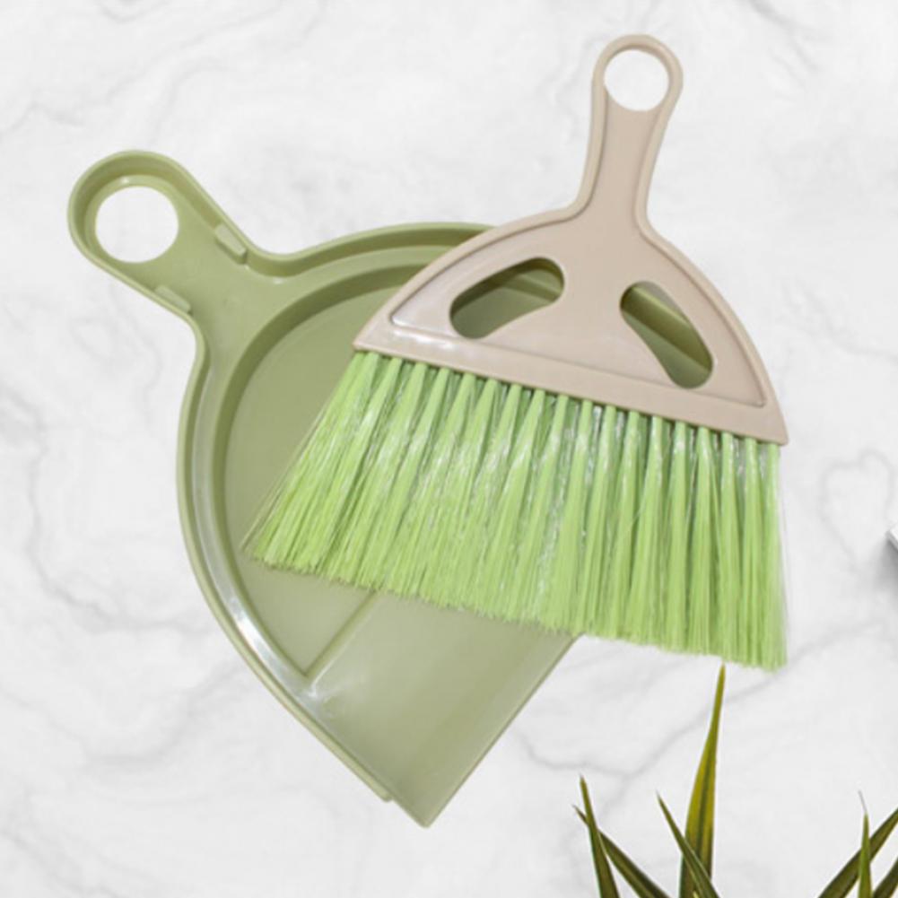 1 Set Small Broom Dustpan Ergonomically Designed Dustpan Brush With Soft Bristles Portable Crumb Sweeper Cleaning Tool For Home