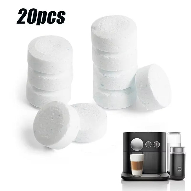 1/60 pastilles effervescentes nettoyantes pour machine à café, détartrant, multi-usages
