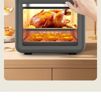 Four à air chaud 1350 W 12 L - Multifonctionnel, grande capacité, sans huile, sain, écran tactile numérique, usage domestique, facile à nettoyer