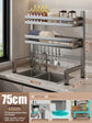Kitchen Sink Dishwashing Double Layers Tablewares Storage Shelf Multi-functional Dish Drainer Countertop Organizer Accessories