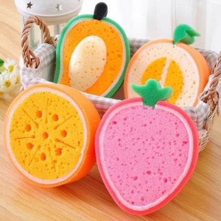 Éponge épaisse en forme de fruit pour la vaisselle - E-menage