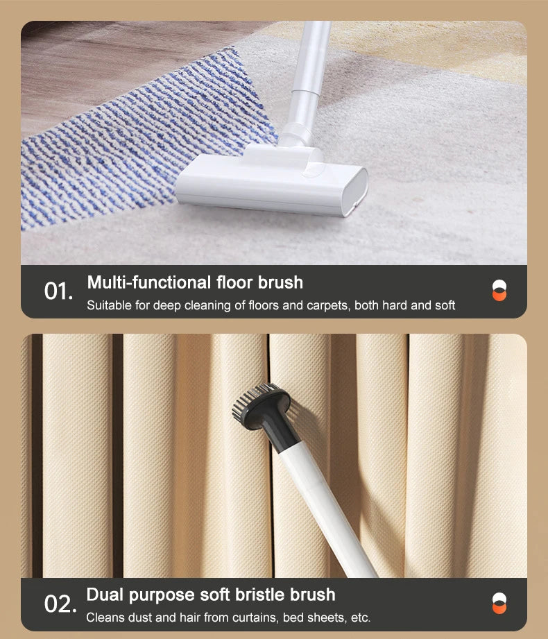 15000pa Multifunctional Vacuum Cleaner Handheld Powerful Suction HEPA Filter Wireless Vacuum Cleaner for Car Floor Household