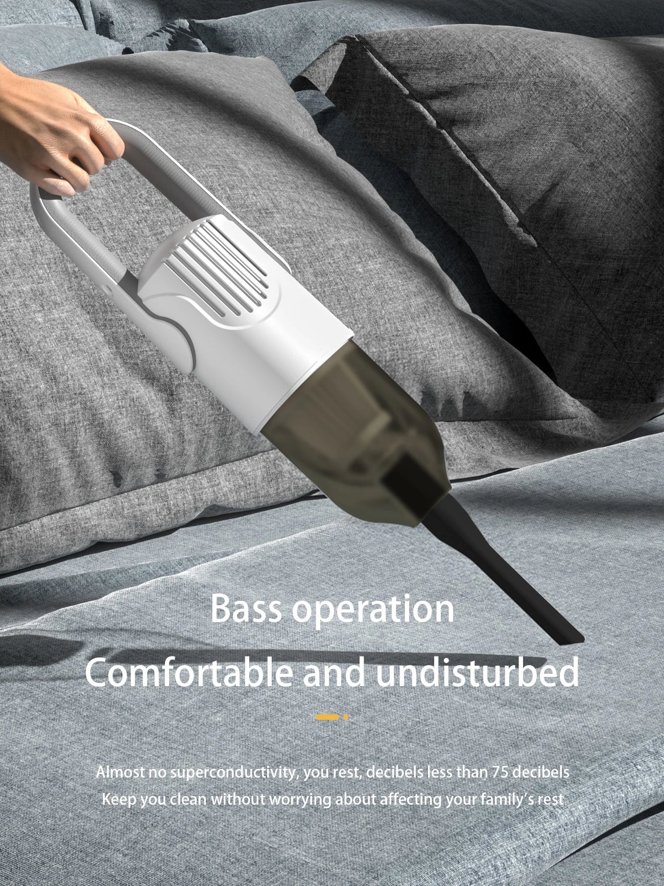 The wired in-line convenient large suction and high power vacuum cleaner is suitable for home and office use