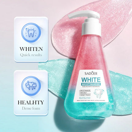 Niacinamide Toothpaste Whitening Teeth Remover Stain Cleans Teeth and Mouth Fresh Breath Toothpaste 220g