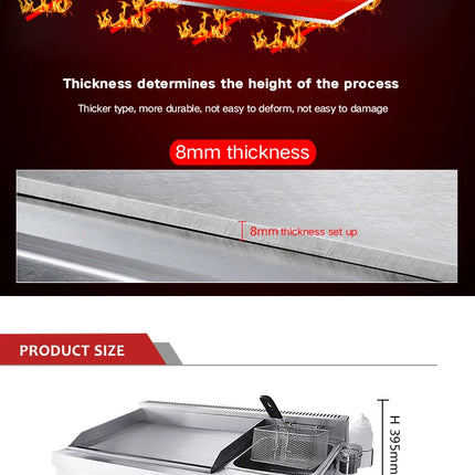 Friteuse à gaz de haute qualité en promotion avec machine à frire