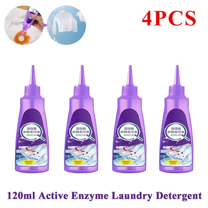 120ml Laundry Stain Remover Odour Remover Active Enzyme Cleaning Agent For Underwear Bra Pants T-shirt Cleaning Supplies