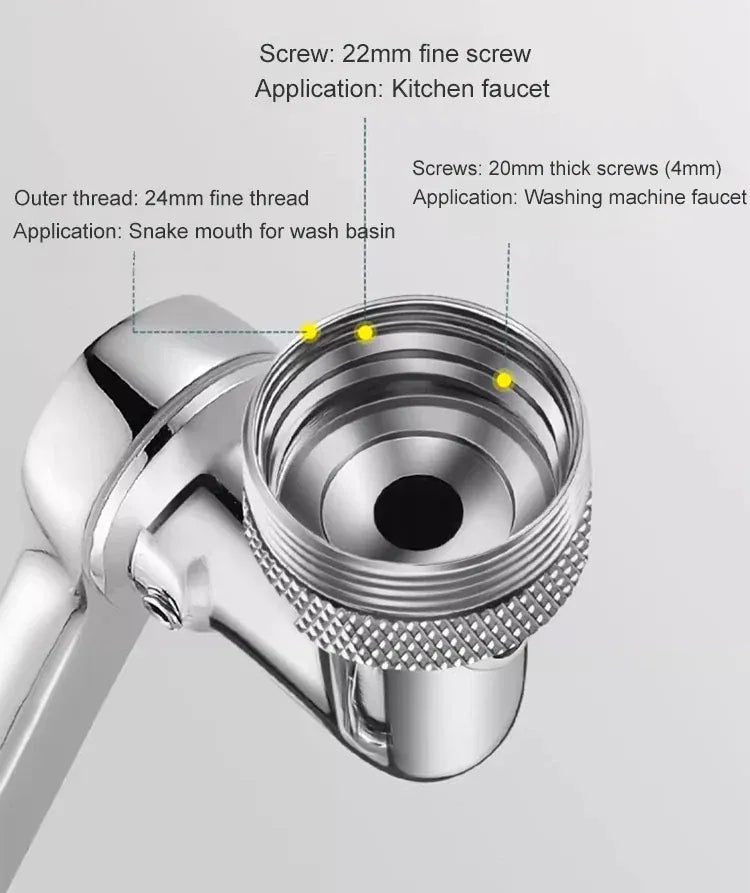 Spinning Faucet Faucet Emergency demand Easy to use Stainless steel Wide range of applications Splashproof faucet