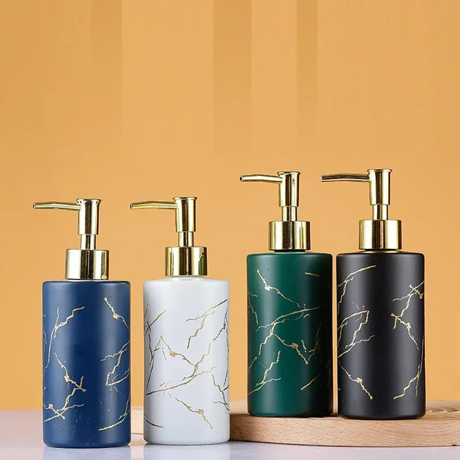 Distributeur de savon liquide, flacon en verre européen - E-menage