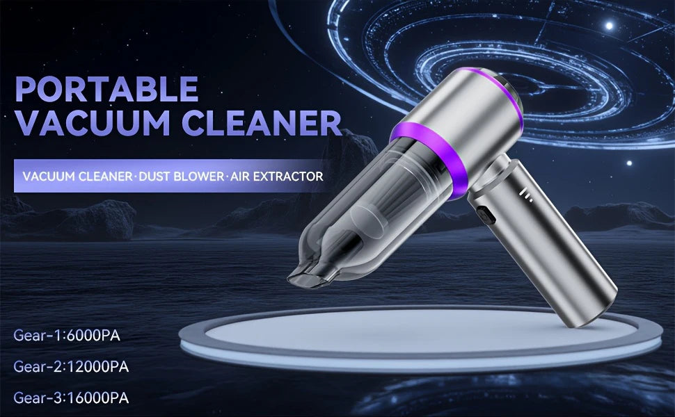 New Car Vacuum Cleaner 985000PA Strong Suction Powerful Wireless Portable Car Cleaner for Home Appliance Air Blower