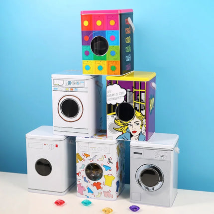 Storage Bucket for Household Laundry Detergent with Lid Hand-held Creative Storage Box Exquisite and Small Furniture Ornaments - E-menage