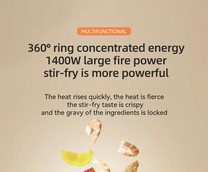 110V 220V Electric Frying Pan Household Mini Stir-frying Pot Electric Cooker Electric Cooking Pot Portable Hotpot