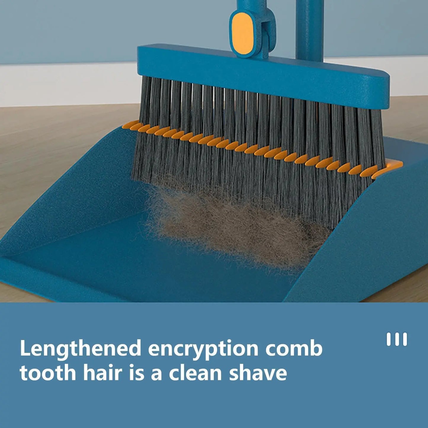 UNTIOR 1 Piece Foldable Broom & Dustpan Set Household Sweeping Tool 180° Rotating Small For Hair Garbage Cleaning Home